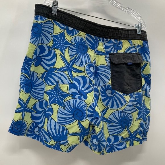 Tommy Hilfiger Swim Trunks Seashell Starfish Print Board Shorts Size L VINTAGE - Picture 4 of 6